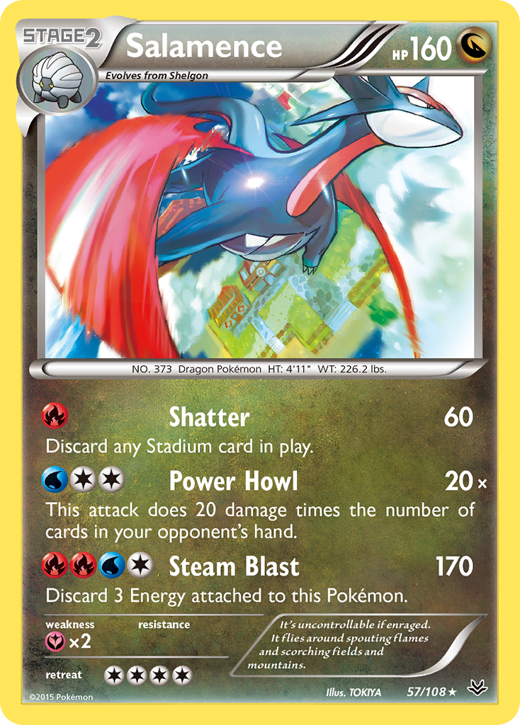 Salamence (57/108) [XY: Roaring Skies] - The Mythic Store | 24h Order Processing