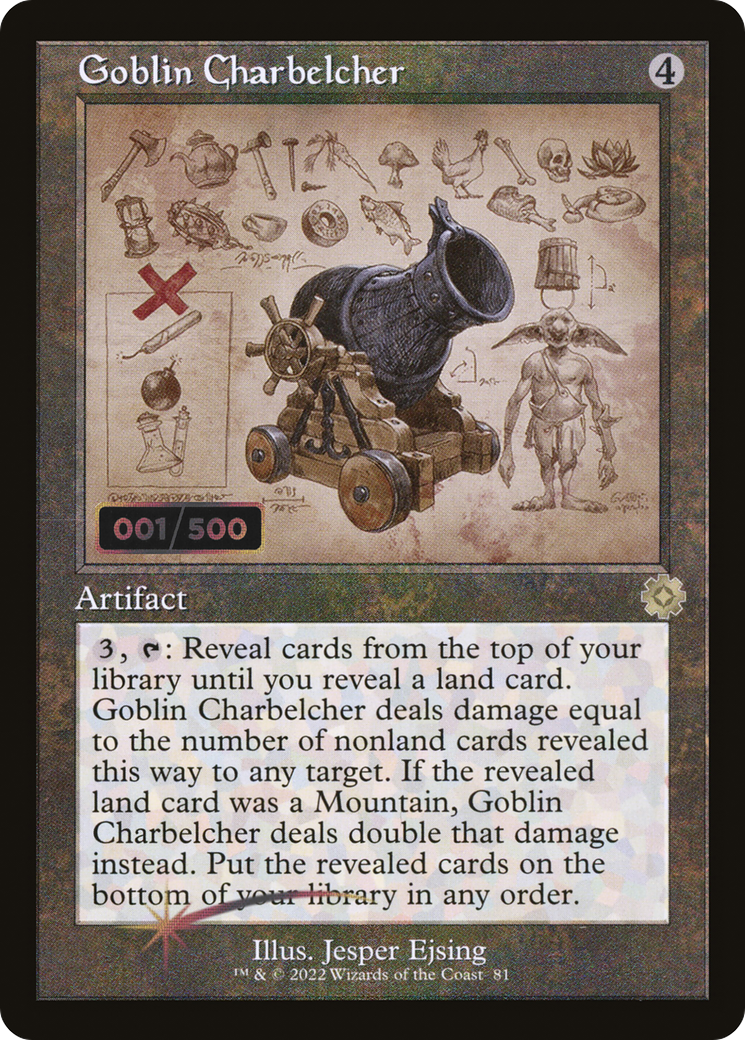 Goblin Charbelcher (Retro Schematic) (Serialized) [The Brothers' War Retro Artifacts] - The Mythic Store | 24h Order Processing