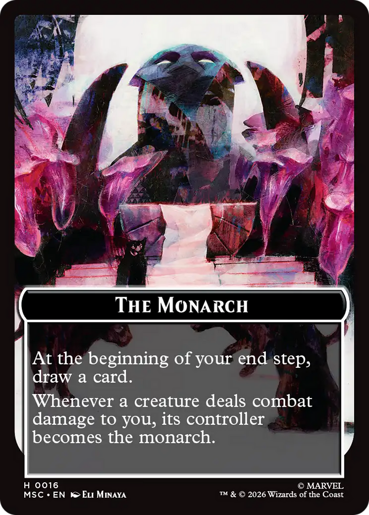 The Monarch (016) // Vibranium (015) Double-Sided Token [Marvel Super Heroes Commander Tokens] - The Mythic Store | 24h Order Processing