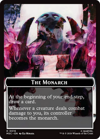 The Monarch (016) // Vibranium (015) Double-Sided Token [Marvel Super Heroes Commander Tokens] - The Mythic Store | 24h Order Processing
