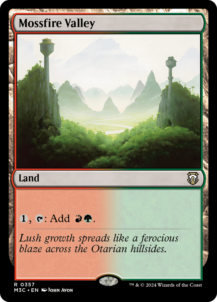 Mossfire Valley (Ripple Foil) [Modern Horizons 3 Commander] - The Mythic Store | 24h Order Processing