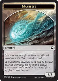 Manifest // Zombie Double-Sided Token [Commander 2018 Tokens] - The Mythic Store | 24h Order Processing