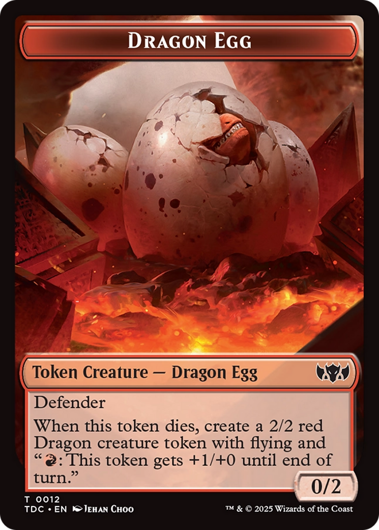 Dragon Egg // Dragon (0013) Double-Sided Token [Tarkir: Dragonstorm Commander Tokens] - The Mythic Store | 24h Order Processing