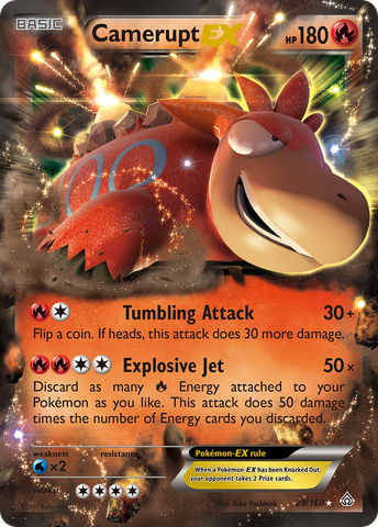 Camerupt EX (29/160) [XY: Primal Clash] - The Mythic Store | 24h Order Processing