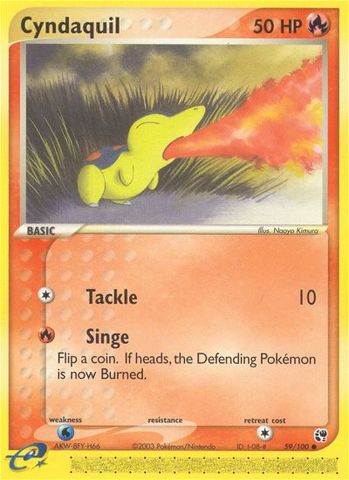 Cyndaquil (59/100) [EX: Sandstorm] - The Mythic Store | 24h Order Processing
