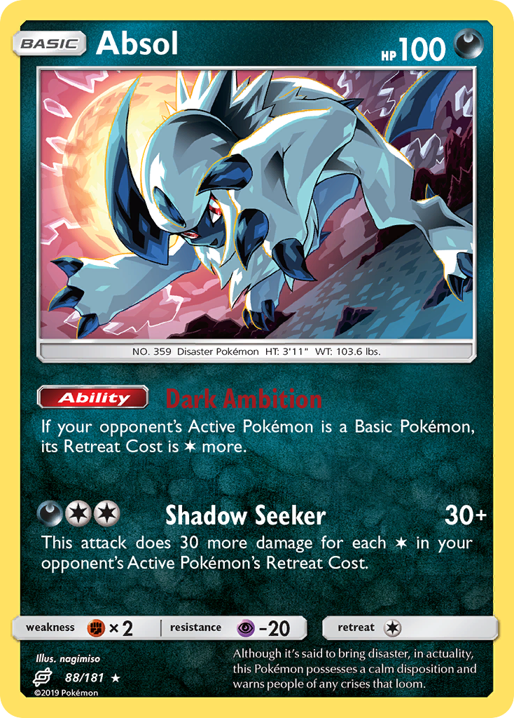 Absol (88/181) [Sun & Moon: Team Up] - The Mythic Store | 24h Order Processing