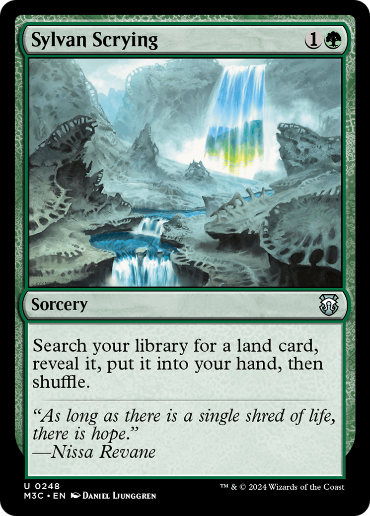 Sylvan Scrying (Ripple Foil) [Modern Horizons 3 Commander] - The Mythic Store | 24h Order Processing