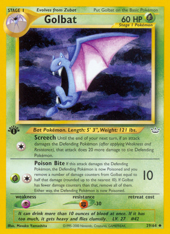 Golbat (29/64) [Neo Revelation 1st Edition] - The Mythic Store | 24h Order Processing