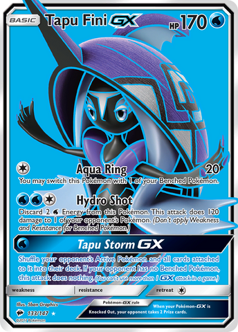 Tapu Fini GX (133/147) [Sun & Moon: Burning Shadows] - The Mythic Store | 24h Order Processing