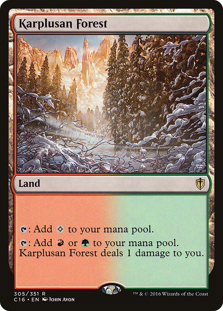 Karplusan Forest [Commander 2016] - The Mythic Store | 24h Order Processing