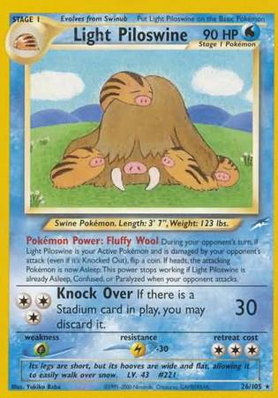 Light Piloswine (26/105) [Neo Destiny Unlimited] - The Mythic Store | 24h Order Processing