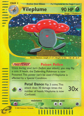 Vileplume (31/165) [Expedition: Base Set] - The Mythic Store | 24h Order Processing