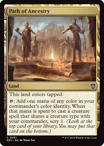 Path of Ancestry [Aetherdrift Commander] - The Mythic Store | 24h Order Processing