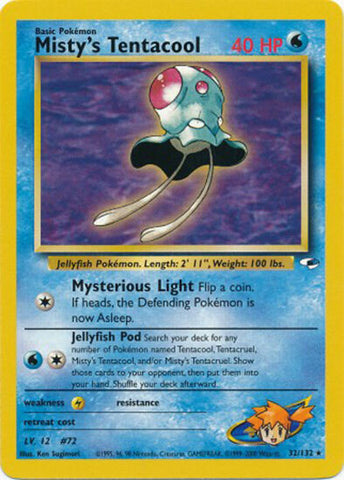 Misty's Tentacool (32/132) [Gym Heroes Unlimited] - The Mythic Store | 24h Order Processing