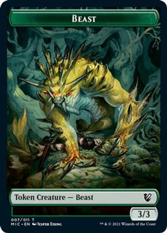 Beast (007) // Spider Double-Sided Token [Innistrad: Midnight Hunt Commander Tokens] - The Mythic Store | 24h Order Processing