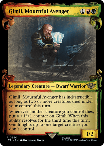 Gimli, Mournful Avenger [The Lord of the Rings: Tales of Middle-Earth Showcase Scrolls] - The Mythic Store | 24h Order Processing