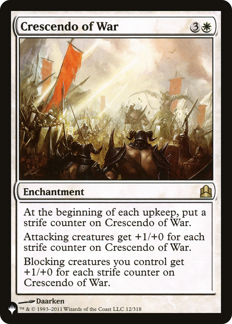Crescendo of War [The List] - The Mythic Store | 24h Order Processing