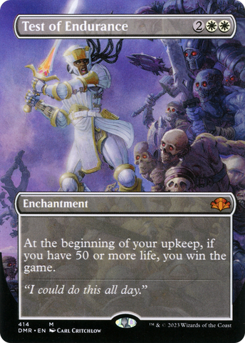 Test of Endurance (Borderless Alternate Art) [Dominaria Remastered] - The Mythic Store | 24h Order Processing