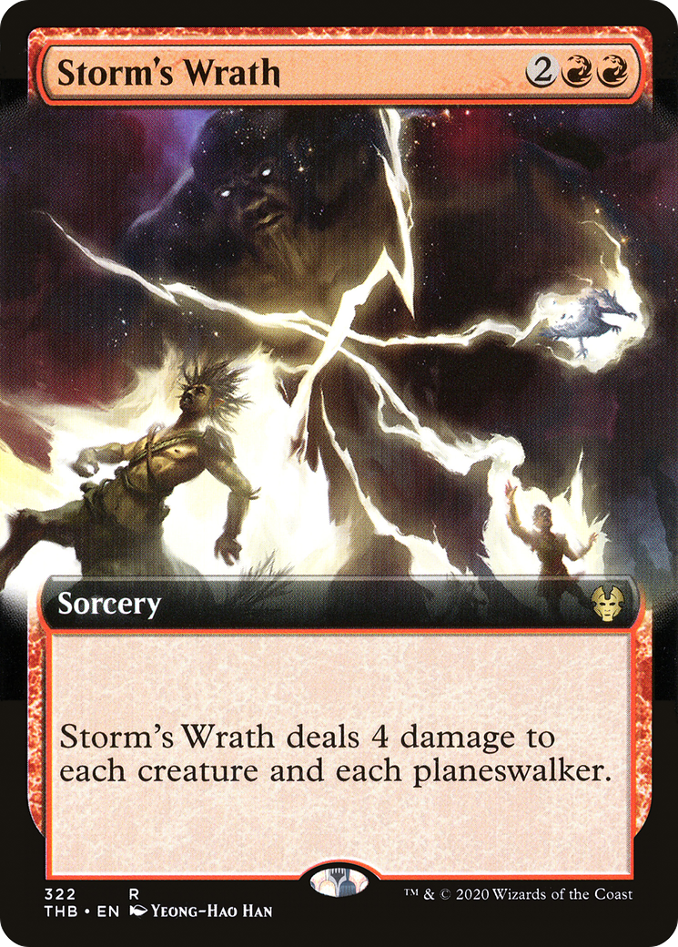 Storm's Wrath (Extended Art) [Theros Beyond Death] - The Mythic Store | 24h Order Processing