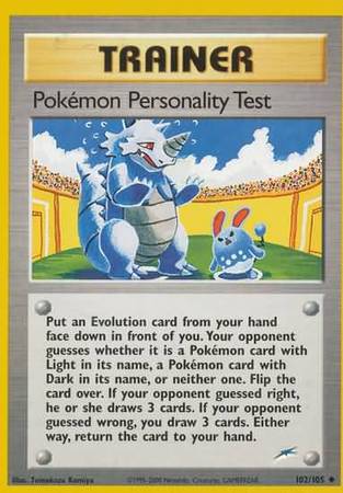 Pokemon Personality Test (102/105) [Neo Destiny Unlimited] - The Mythic Store | 24h Order Processing