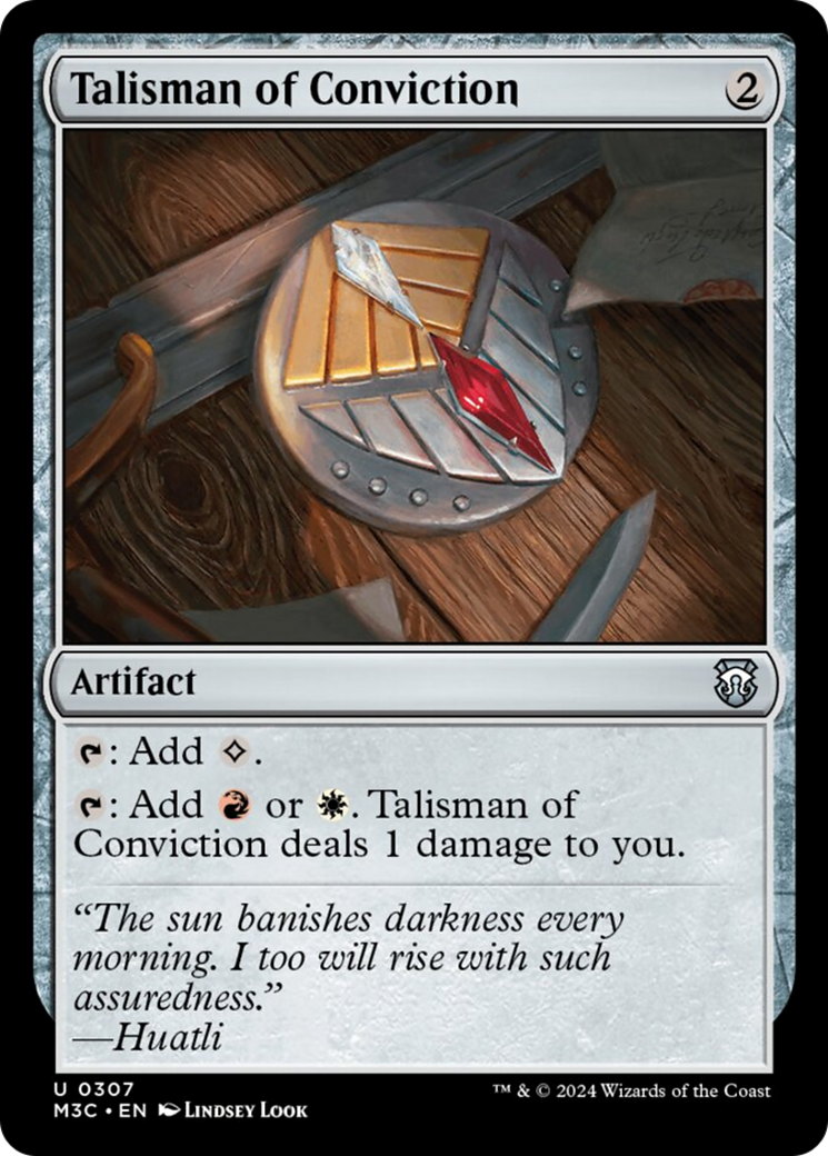 Talisman of Conviction [Modern Horizons 3 Commander] - The Mythic Store | 24h Order Processing