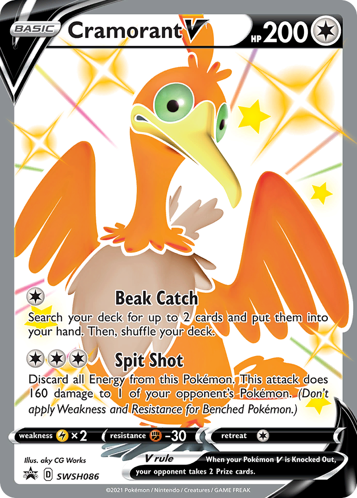 Cramorant V (SWSH086) (Jumbo Card) [Sword & Shield: Black Star Promos] - The Mythic Store | 24h Order Processing