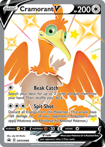 Cramorant V (SWSH086) (Jumbo Card) [Sword & Shield: Black Star Promos] - The Mythic Store | 24h Order Processing