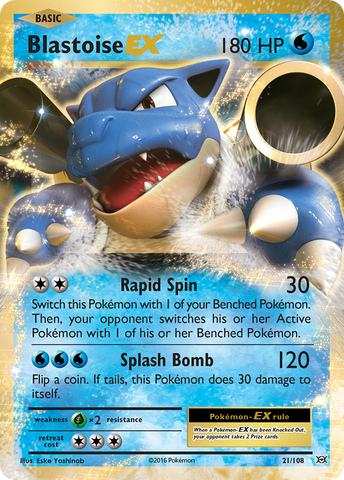 Blastoise EX (21/108) [XY: Evolutions] - The Mythic Store | 24h Order Processing