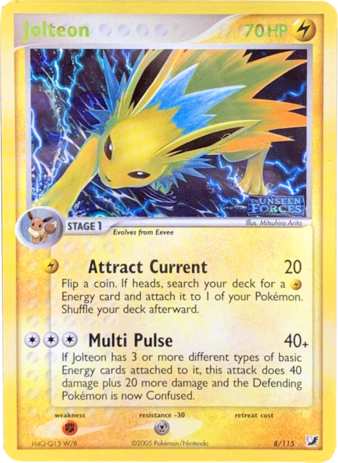Jolteon (8/115) (Stamped) [EX: Unseen Forces] - The Mythic Store | 24h Order Processing
