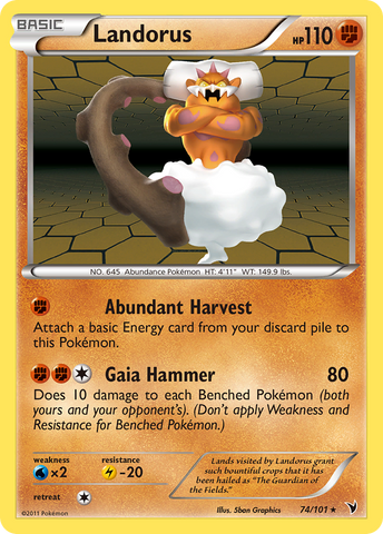 Landorus (74/101) [Black & White: Noble Victories] - The Mythic Store | 24h Order Processing