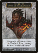 Koth of the Hammer Emblem [Duel Decks: Venser vs. Koth Tokens] - The Mythic Store | 24h Order Processing