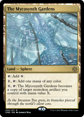 The Mycosynth Gardens (Promo Pack) [Phyrexia: All Will Be One Promos] - The Mythic Store | 24h Order Processing