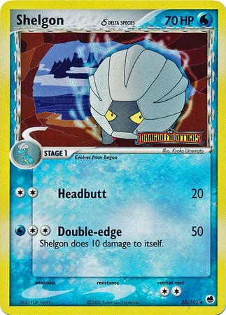 Shelgon (38/101) (Delta Species) (Stamped) [EX: Dragon Frontiers] - The Mythic Store | 24h Order Processing
