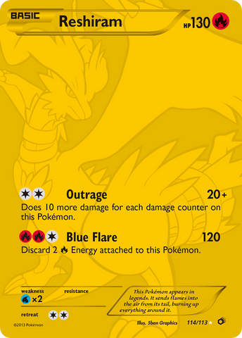 Reshiram (114/113) [Black & White: Legendary Treasures] - The Mythic Store | 24h Order Processing