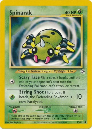 Spinarak (75/111) [Neo Genesis Unlimited] - The Mythic Store | 24h Order Processing