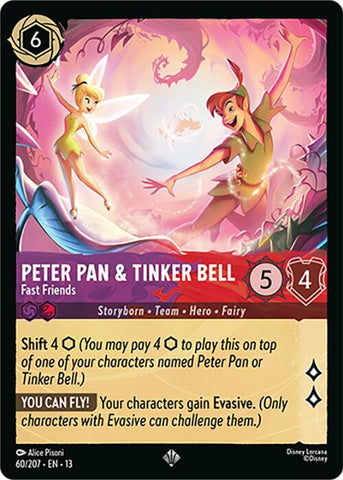 Peter Pan & Tinker Bell - Fast Friends (60/204) [Attack of the Vine!] - The Mythic Store | 24h Order Processing