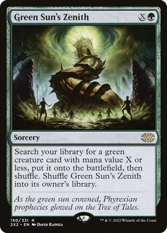 Green Sun's Zenith [Double Masters 2022] - The Mythic Store | 24h Order Processing