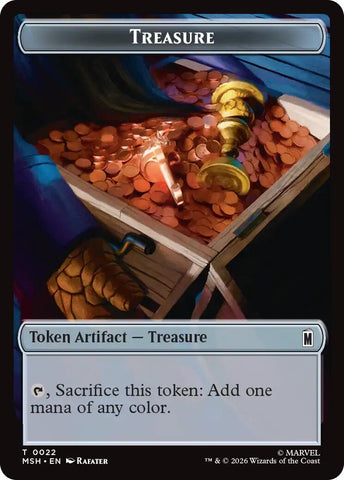 Treasure (022) // Rogue (009) Double-Sided Token [Marvel Super Heroes Commander Tokens] - The Mythic Store | 24h Order Processing