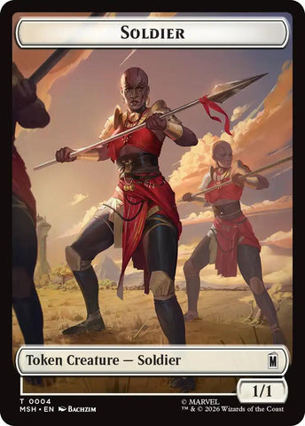 Soldier // Goat Double-Sided Token [Marvel Super Heroes Commander Tokens] - The Mythic Store | 24h Order Processing