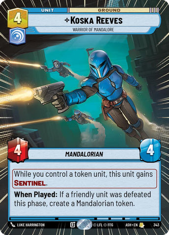 Koska Reeves - Warrior of Mandalore (343) (Hyperspace) (343) [Ashes of the Empire] - The Mythic Store | 24h Order Processing