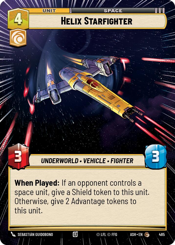 Helix Starfighter (485) (Hyperspace) (485) [Ashes of the Empire] - The Mythic Store | 24h Order Processing