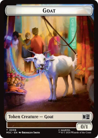 Goat // Construct Double-Sided Token [Marvel Super Heroes Commander Tokens] - The Mythic Store | 24h Order Processing