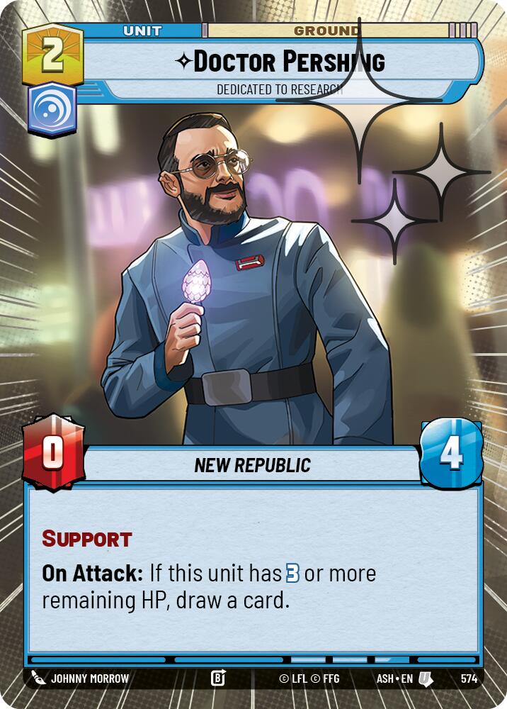 Doctor Pershing - Dedicated to Research (574) (Hyperspace Foil) (574) [Ashes of the Empire] - The Mythic Store | 24h Order Processing