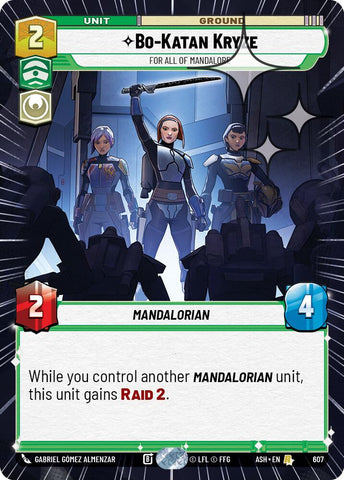 Bo-Katan Kryze - For All of Mandalore (607) (Hyperspace Foil) (607) [Ashes of the Empire] - The Mythic Store | 24h Order Processing