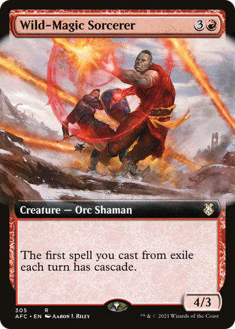 Wild-Magic Sorcerer (Extended Art) [Dungeons & Dragons: Adventures in the Forgotten Realms Commander] - The Mythic Store | 24h Order Processing