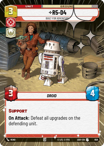 R5-D4 - Built for Adventure (658) (Hyperspace Foil) (658) [Ashes of the Empire] - The Mythic Store | 24h Order Processing