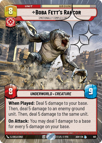 Boba Fett's Rancor - Emotionally Complex Creature (681) (Hyperspace Foil) (681) [Ashes of the Empire] - The Mythic Store | 24h Order Processing