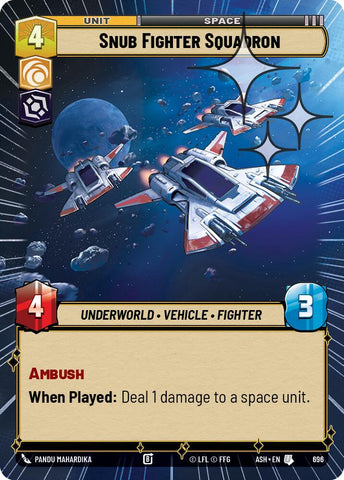 Snub Fighter Squadron (696) (Hyperspace Foil) (696) [Ashes of the Empire] - The Mythic Store | 24h Order Processing