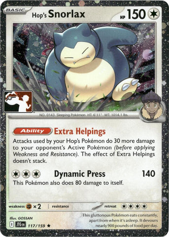 Hop's Snorlax (117/159) (Cosmos Holo) [Prize Pack Series Seven] - The Mythic Store | 24h Order Processing