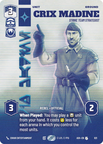 Crix Madine - Strike Team Strategist (821) (Prestige) (821) [Ashes of the Empire] - The Mythic Store | 24h Order Processing